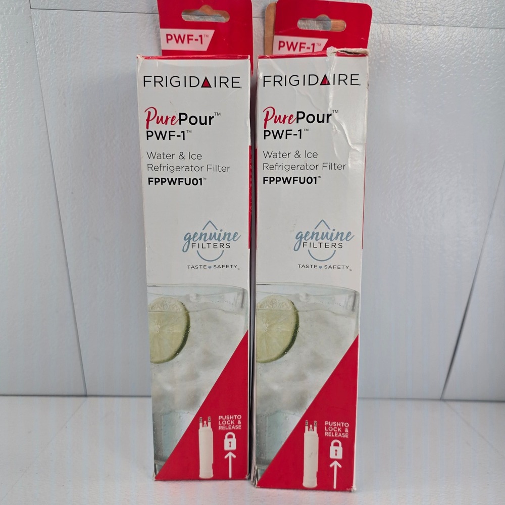 2 Pack Frigidaire PurePour‎ PWF-1 Refrigerator Water Filter FPPWFU01 Genuine